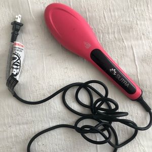 HOT PINK Hair Straightening Brush